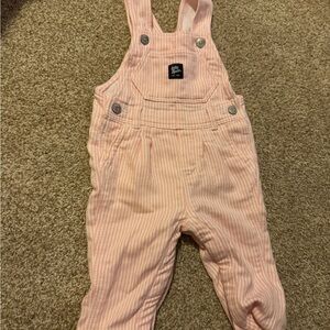 OshKosh pink overalls 6-9M